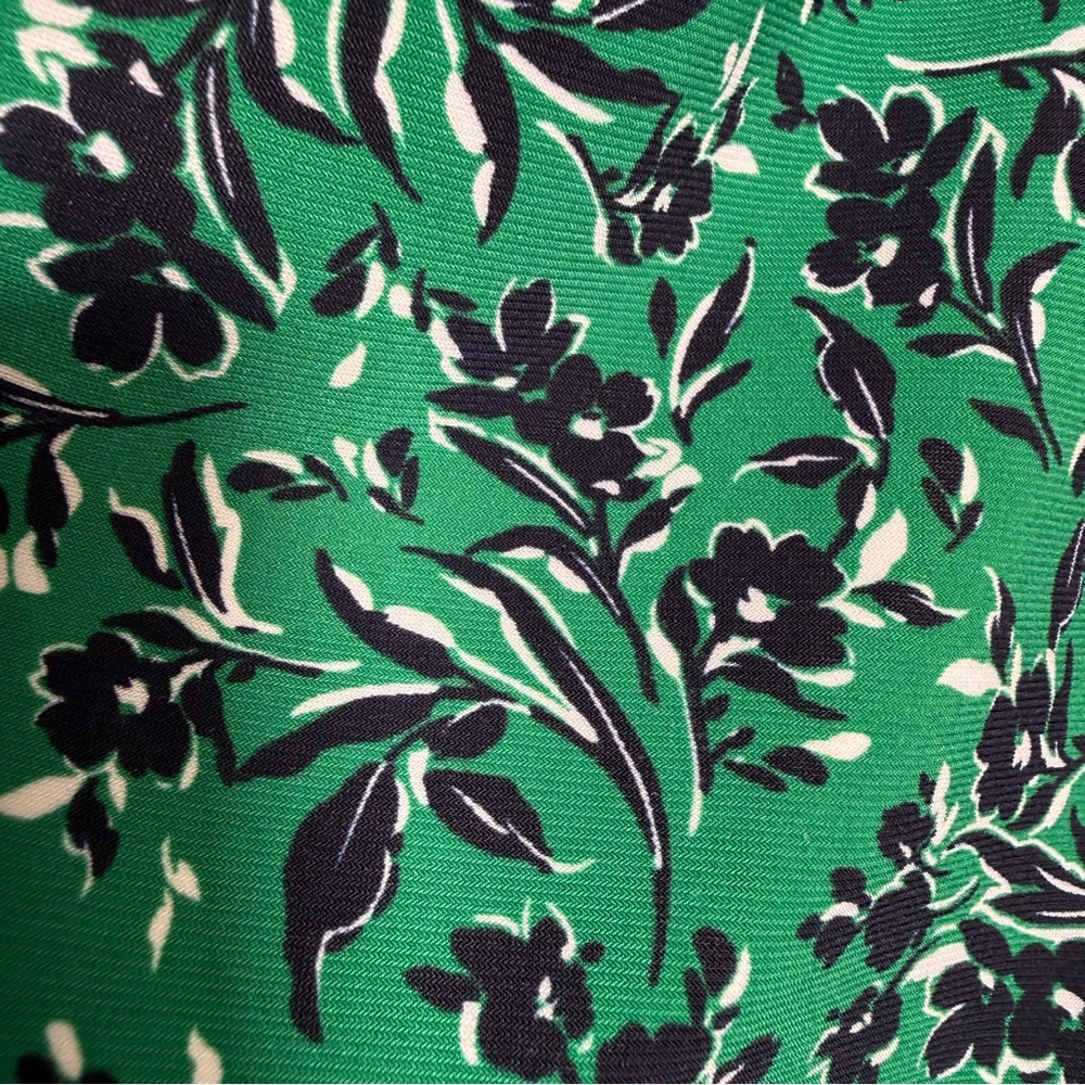 Lauren Ralph Lauren Green Floral Midi Dress Size 10 NWT - Picture 5 of 9
